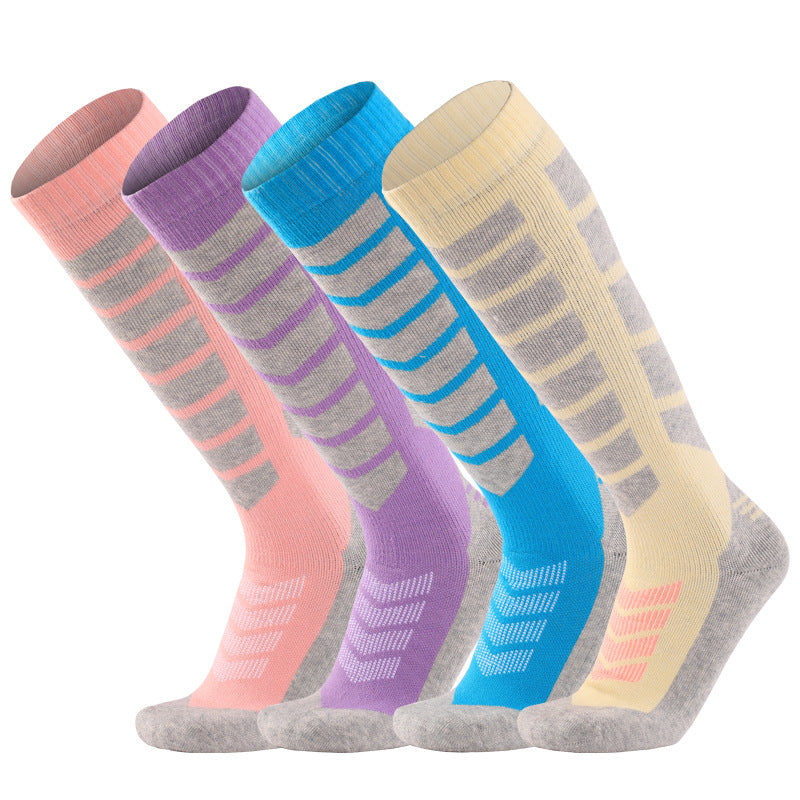 Merino Wool Socks Long Tube Professional Ski Socks Thickened Warm Full Wool Hoop Anti slip Pressure Sports Socks Breathable - V.I.P Digital Presence