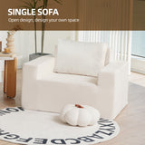 Sofa in a box Foam Sofa Couch with Pillow, Bean Bag Chairs for Adults Stuffed High-Density Foam - V.I.P Digital Presence