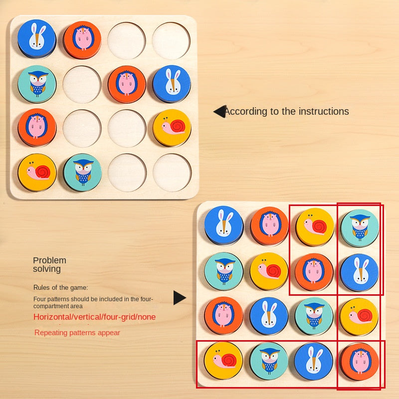 Puzzle early education, children's toys, thinking enlightenment, kindergarten, simple entry-level Sudoku puzzle game