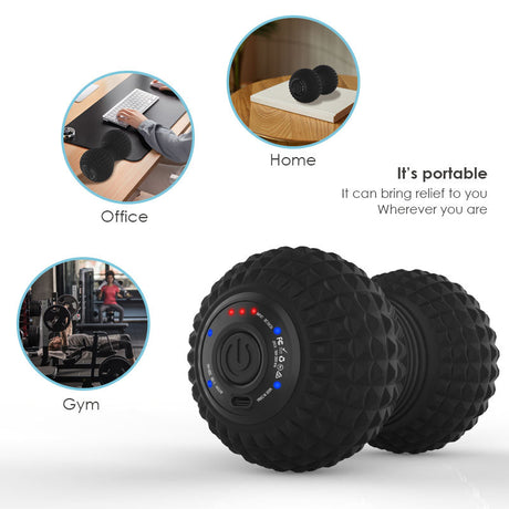 Myofascial Release Peanut Electric Vibrating Rechargeable Massage Roller Vibrating Massage Ball - V.I.P Digital Presence