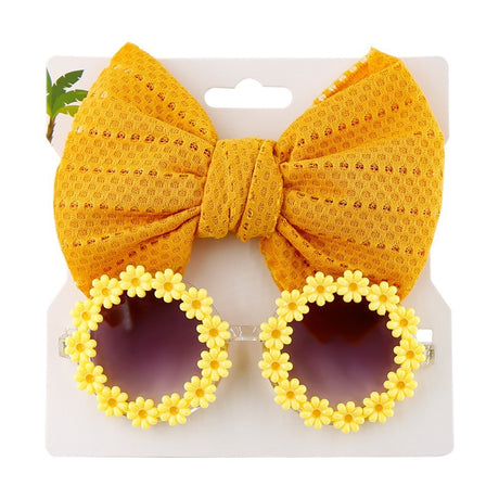 Personalized girl fashion glasses, baby headband set, sun visor - V.I.P Digital Presence