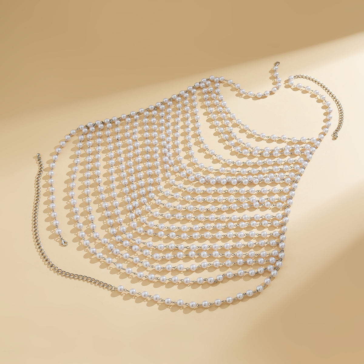 Sexy vacation style pearl bra, clothing chain, bikini chain body - V.I.P Digital Presence