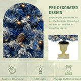 A set of 4 artificial Christmas trees, including flower garlands, flower garlands, and 2 entrance trees, equipped with LED light - V.I.P Digital Presence
