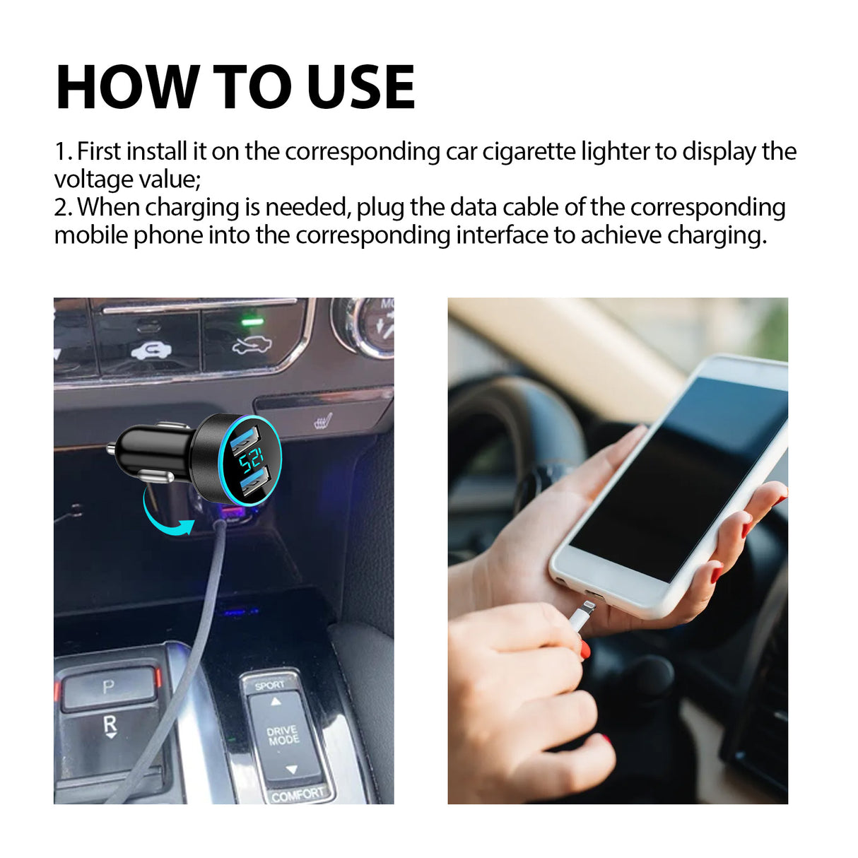2-In-I Sterl Th Car Signal Jammer With Charging Pod, Car Dual USB Interface Mobile Phone Multi-Function Charger - V.I.P Digital Presence