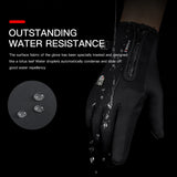 Outdoor cycling men's and women's warm touch screen cold and windproof skiing sports gloves