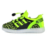 Zapatos con iluminación para niños, nuevos zapatos de primavera y otoño con carga LED y emisores de luz, zapatos con luz USB de colores, tendencia.