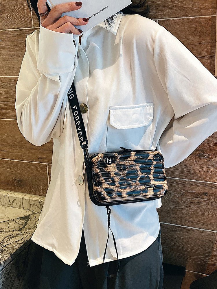 PC hard shell toiletry bag 7-inch shoulder crossbody bag hand storage bag suitcase small bag - V.I.P Digital Presence