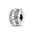 Copper plated S925 silver FOREVER colorful heart clip beads string DIY bracelet necklace - V.I.P Digital Presence