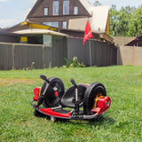 12V Kids Ride On Electric Toy,2WD,16'' exaggerated wheel,Dual handle control for 360 degree flexible steering and rotation - V.I.P Digital Presence
