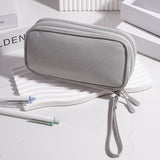Multi - Functional Digital Accessories Organizer with Multiple - Layer Data Cable Pouch, Dust - proof Headphone Bag and Power Bank Pocket - V.I.P Digital Presence