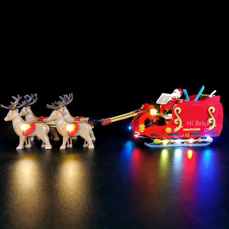 Building block lighting compatible with LEGO 40499 Santa Claus reindeer sled winter LED lights LEGO lights - V.I.P Digital Presence