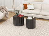Coffee Table Set of 2, Round Coffee Table ,Nesting Coffet Table,End table,Circle Sidetable for Living room ,Bedroom - V.I.P Digital Presence