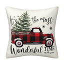 Black and red checkered car letter pillow cover, Amazon home sofa cushion cover, holiday pillow - V.I.P Digital Presence