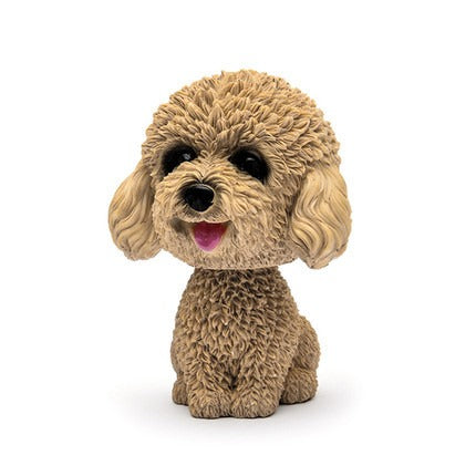 Cute doll decorations in the car, resin bobblehead dog animal bulldog, creative cute car ornaments - V.I.P Digital Presence