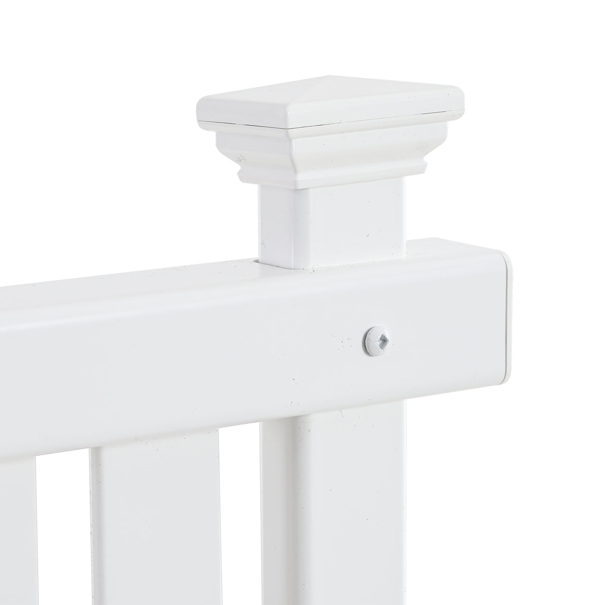 Privacy Screen Panels Kit Air Conditioner Trash Can Enclosure Vinyl white color - V.I.P Digital Presence