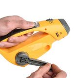 Linterna LED de energía solar con dinamo de manivela, linterna de emergencia para exteriores, luz de camping, radio FM, AM, cargador USB para teléfono