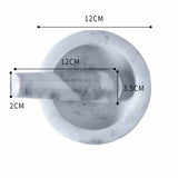 Marble exquisite thickened manual household kitchen spice grinding and crushing stone mortar garlic puree pestle - V.I.P Digital Presence