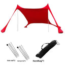 Family beach tent, large pop-up parasol, beach shelter, sun shade. Stable poles with portable carry bag. Outdoor shade. - V.I.P Digital Presence