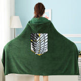 Wings of Liberty Survey Corps Attack on Titan Cape Blanket Otaku Shawl Blanket Anime Blanket Lunch Break Nap - V.I.P Digital Presence