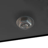 Rectangle Black Glass Coffee Table  Clear Coffee Table Modern Side Center Tables for Living Room Living Room Furniture - V.I.P Digital Presence