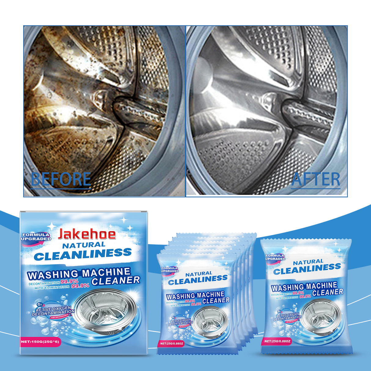 Washing Machine Decontaminator Cleaning Powder To Remove Dirt Odor Laundry Sink Household Clean Fresh And Effective - V.I.P Digital Presence