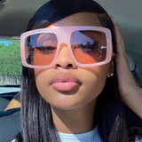 Gafas de sol con montura grande, nuevas tendencias, estilo retro, estilo callejero 