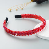 Hand Woven Beaded Headband Female Baroque Beaded Hair Binding Korean Version Net Red Wash Face Hair Accessories - V.I.P Digital Presence