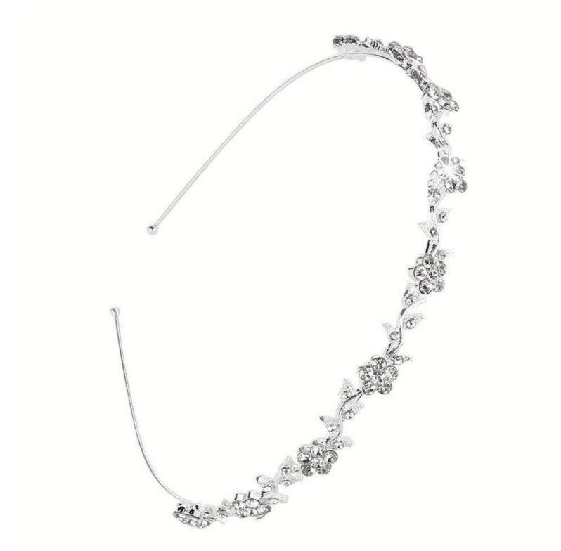 Plum blossom rhinestone bridal headband hair ornament headdress - V.I.P Digital Presence