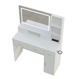 Smart mirror dressing table with drawers and storage cabinets, dressing table with bedroom dressing table, changing room