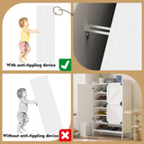 Shoe Cabinet with Doors, 6-Tier Shoe Storage Cabinet with Adjustable Shelves, Wooden Shoes Rack Shoe Storage Organizer - V.I.P Digital Presence