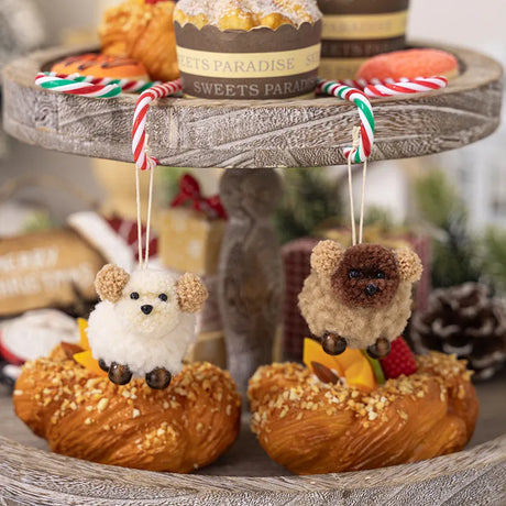 2-Piece Fuzzy Puppy Hanging Widget - V.I.P Digital Presence