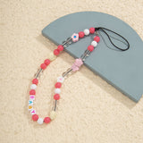 Fashion daisy acrylic letter bag, mobile phone hanging chain, handmade bead weaving accessories - V.I.P Digital Presence