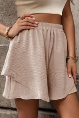 Layered Elastic Waist Shorts - V.I.P Digital Presence