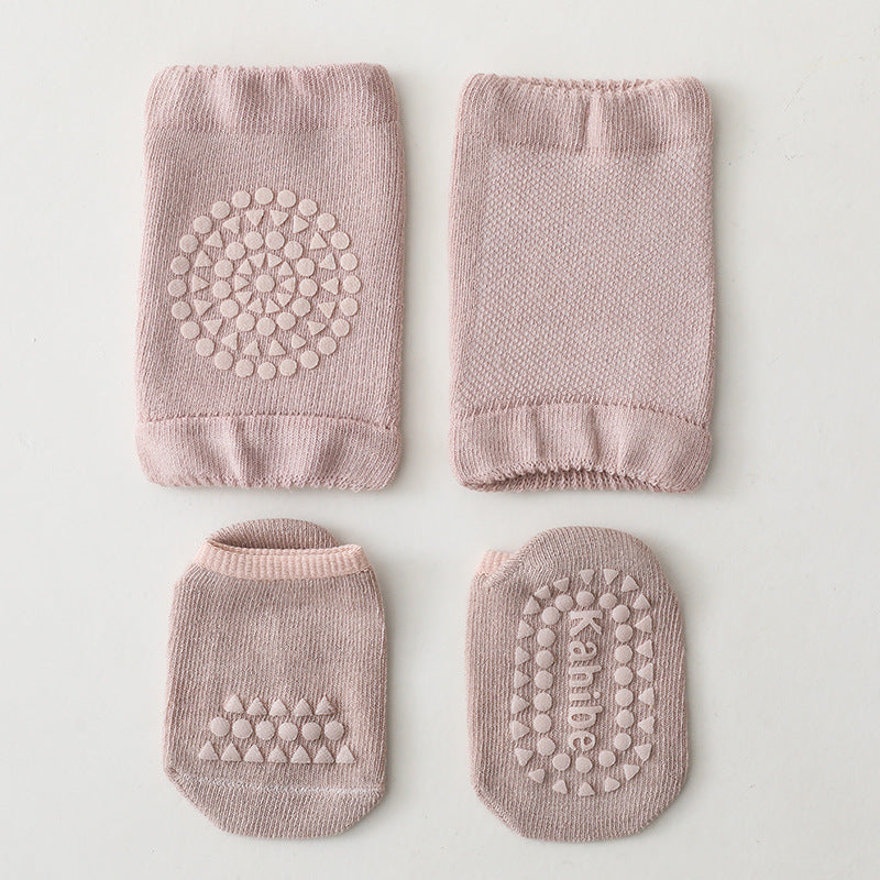 Summer New Knee Pad Socks Set Knee Pad Baby Floor Socks Set Toddler Socks Baby Non-Slip Crawling Sports Protection - V.I.P Digital Presence