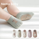 Spring And Summer New Baby Floor Socks Combed Cotton Non-Slip Indoor Cool Children Toddler Socks Cartoon Short Boat Socks - V.I.P Digital Presence