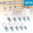 10pcs Stainless Steel Clothespins Laundry Clothes Pegs With Hook Portable Hanging Clothes Clip Wardrobe Clothes Organizer Hanger - V.I.P Digital Presence