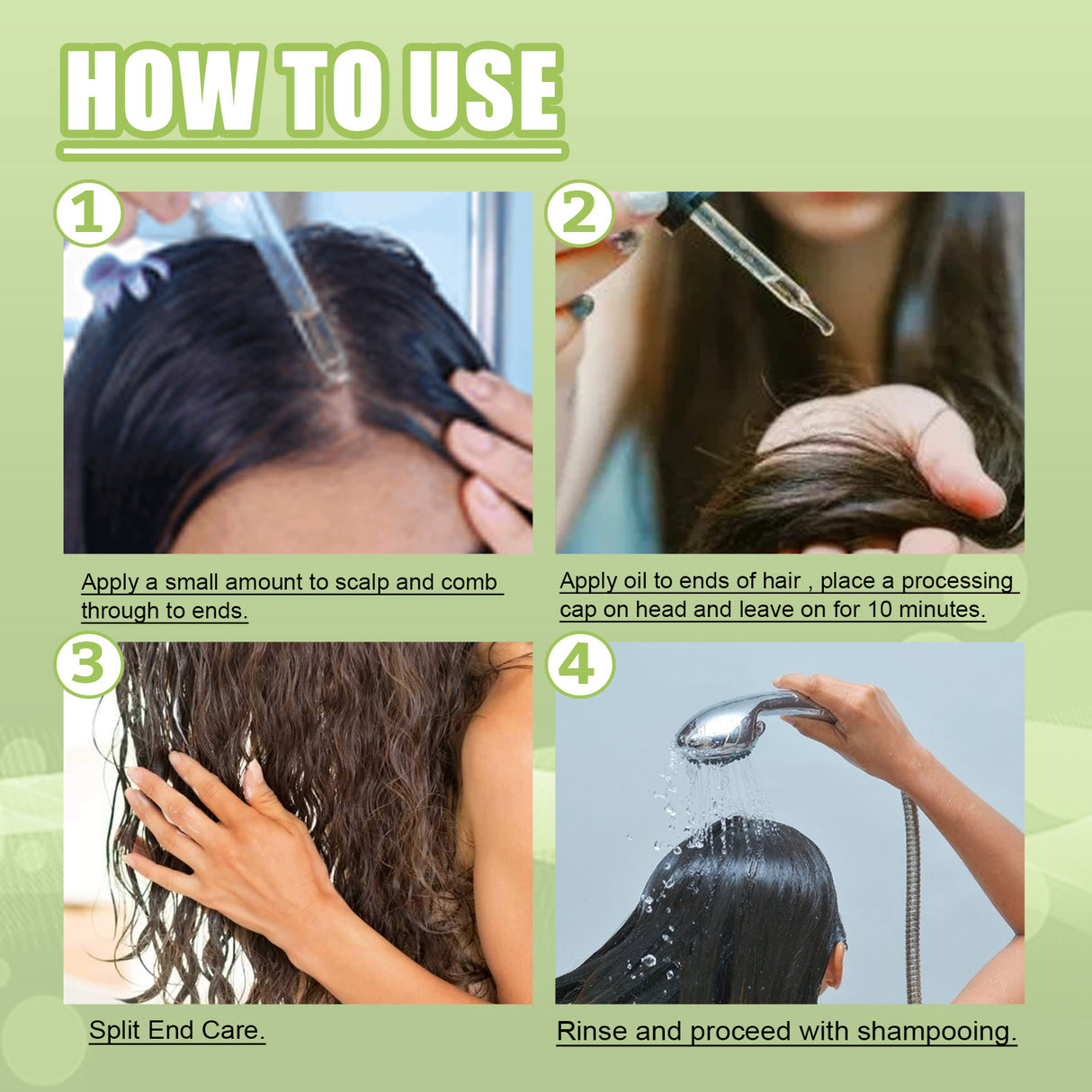 Mint Hair Nutrient Solution, Hair Growth Scalp Care Split Ends Care Strengthen Hair Essential Oil - V.I.P Digital Presence