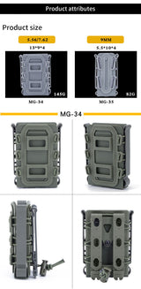 Live CS Tactical Waist Hanging Box 5.56&7.62 Elastic Scorpion Quick Pull Outdoor Multi purpose Kit - V.I.P Digital Presence