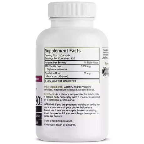 120 capsules of milk thistle grass dandelion root liver supplement - V.I.P Digital Presence