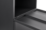 Office furniture Copier Cabinet black 2 door steel copier stand mobile pedestal file Printer Stand - V.I.P Digital Presence