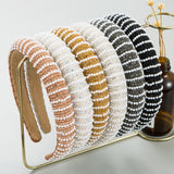 New Full Diamond Headband Pearl Rhinestone Fashion Headband Versatile Hair Accessories For Going Out - V.I.P Digital Presence