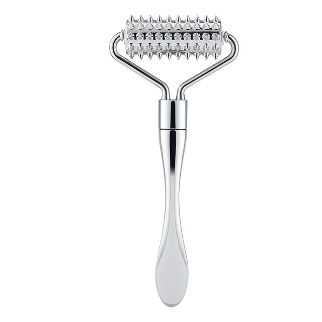 Stainless Steel Pointed Roller Spatula Massage Ball Stone Face Roller Massager To Improve Neck Facial Beauty Skin Care Tool - V.I.P Digital Presence