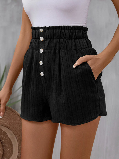 Perfee Pocketed High Waist Shorts - V.I.P Digital Presence
