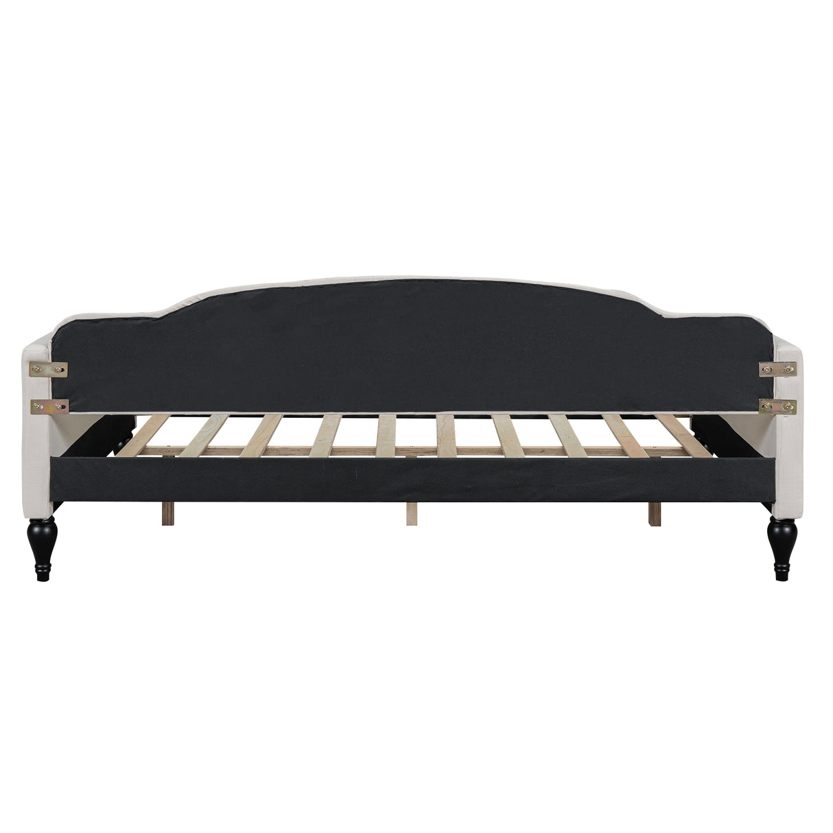 Full Size Upholstered Tufted Daybed Beige - V.I.P Digital Presence