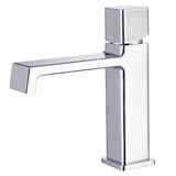 Black square single hole cold and hot countertop basin sink chrome faucet - V.I.P Digital Presence