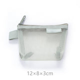Simple three-dimensional triangle mesh coin key earphone storage bag transparent storage bag - V.I.P Digital Presence