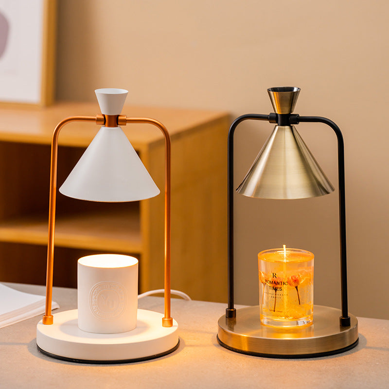 Aromatherapy desktop retro melting candle simple desk lamp bedroom dimmable melting wax lamp iron art fragrance night light - V.I.P Digital Presence