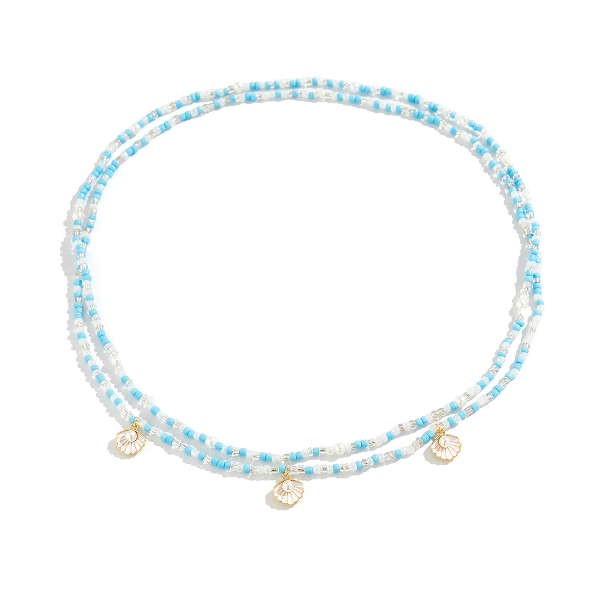 Beach Pearl Fan Shell Rice Bead Waist Chain Waist Chain Sexy Bead Body Chain - V.I.P Digital Presence
