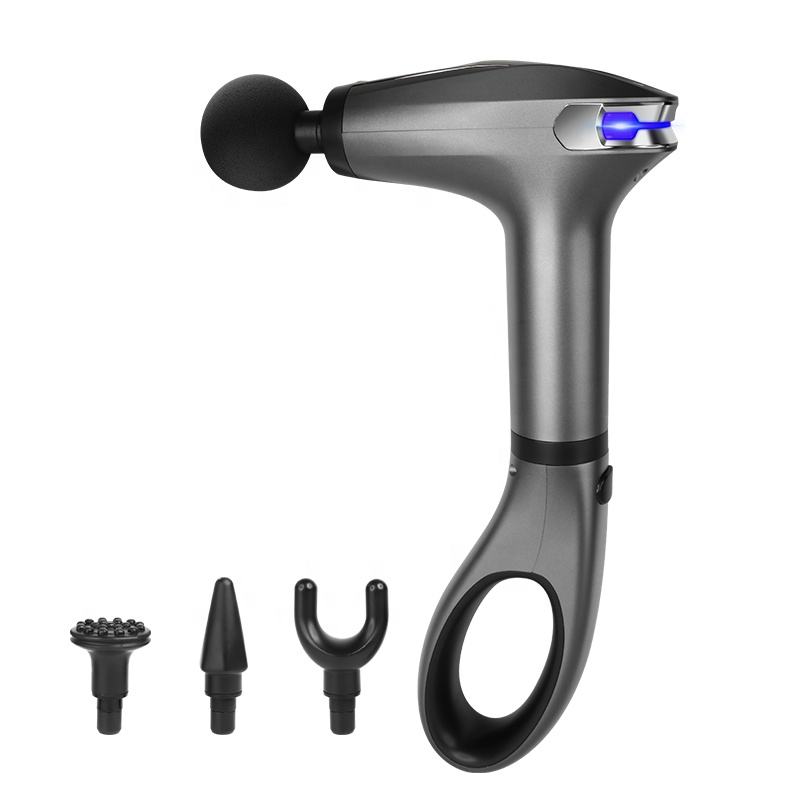 4 Massage Silicone Head Powerful Fascial Gun Portable Vibration Deep Tissue Percussion Muscle Back Massage Gun For Women - V.I.P Digital Presence