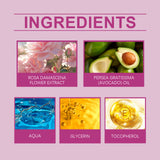 Crema hidratante reafirmante de rosas, hidratante e iluminadora, reparadora para pieles con líneas de expresión.